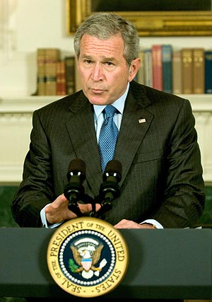 El presidente de EEUU, George W. Bush, en la Casa Blanca. (Foto: EFE)