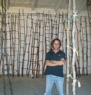 Fernando Clavera, autor de la exposicin 'Ulises'. (Foto: M.A.)