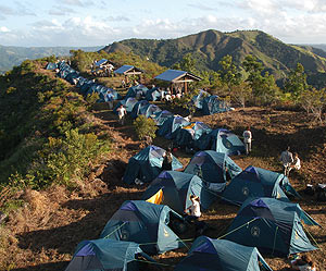 Campamento de Adjuntas. (Foto: RUTA QUETZAL BBVA)