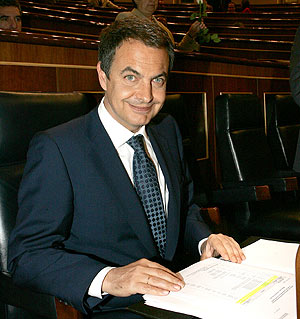 Jos Luis Rodrguez Zapatero, en el Congreso. (Foto: EFE)