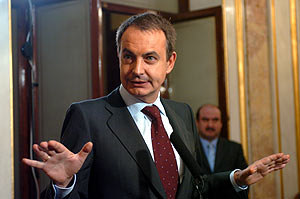 Jos Luis Rodrguez Zapatero en el Congreso de los Diputados. (Foto: EFE)