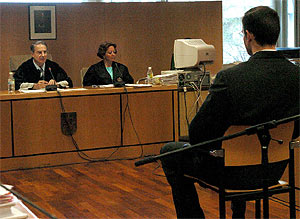 Jose David Fuertes, durante el juicio. (Foto: EFE)