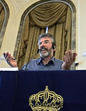 Gerry Adams, en Madrid. (Foto: AP)