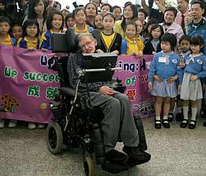 Hawking, durante la visita a Hong Kong. (Foto: AP)