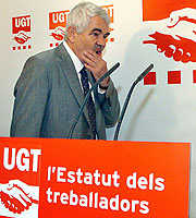Pasqual Maragall, en Sabadell. (Foto: EFE)