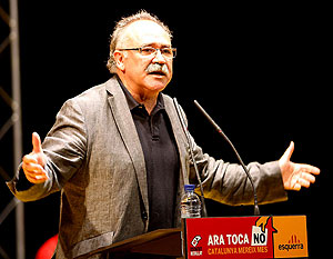 Josep Llus Carod-Rovira, en un mitin. (Foto: EFE)