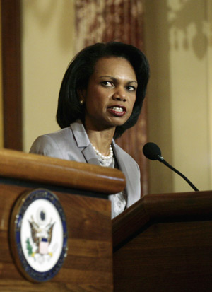 La secretaria de Estado estadounidense, Condoleezza Rice. (Foto: REUTERS)