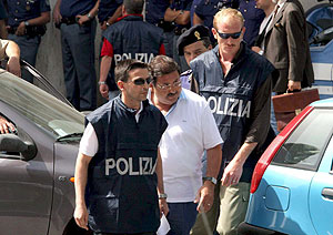 Arresto del jefe del clan mafioso Pagliarelli, 'Nino' Rotolo. (Foto: EFE)