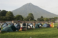 El campamento en La Antigua. (Foto: J.L Cuesta)