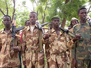 Miembros de la milicia somal en Mogadiscio. (Foto: AP)