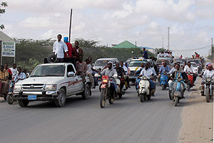 Una manifestacin pacfica convocada en Mogadiscio contra las tropas etopes. (Foto: EFE)
