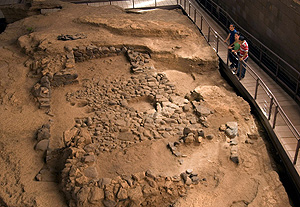 Imagen del yacimiento prehispnico de la Cueva Pintada de Gldar, en Gran Canaria. (Foto: EFE)
