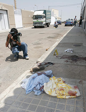 La escena del crimen en Níjar (Almeria). (Foto: EFE)