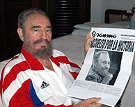 Primeras imagen de Fidel tras ser operado. (Foto: Juventud Rebelde)