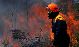 incendio en Muxa (La Corua). (Foto: EFE)