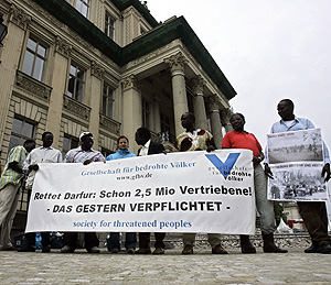 Manifestacin de solidaridad con Darfur en Berln. (Foto: AFP)