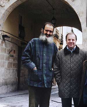 JUlin campo, junto a su primo, el presidente de la Junta de Castilla y Len, Juan Vicente Herrera, en 2003. (Foto: EFE)