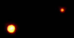 La imagen ms ntida de Plutn y Caronte, recogida por el telescopio Hubble. (Foto: NASA)
