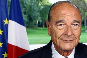 El presidente francs, Jacques Chirac, durante su discurso televisado. (Foto: AFP)
