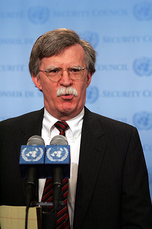 El embajador estadounidense ante Naciones Unidas, John Bolton. (Foto: AP)