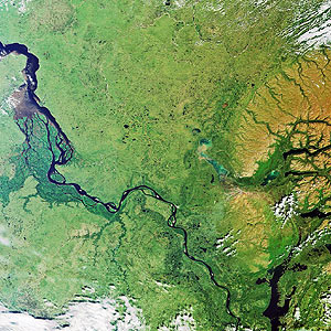 Foto tomada por el satélite Envisat que muestra el deshielo. (Foto: ESA)