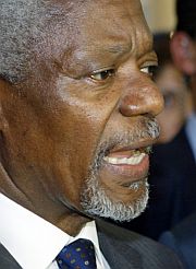 Kofi Annan, este martes en Egipto. (Foto: AFP)