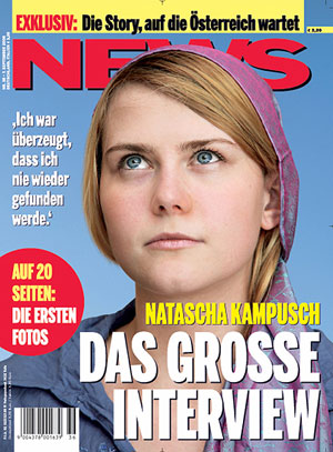 Imagen de Natascha Kampusch, en la portada de la revista 'News'. (Foto: REUTERS)