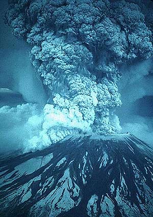 El volcn St Helens, en la erupcin de 1980. (Foto: USGS)