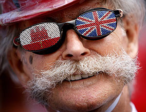 Un hombre celebra el Día Nacional de Gibraltar, el pasado 10 de septiembre. (Foto: AFP)