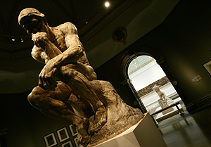 'El pensador', una de las obras ms conocidas del escultor. (Foto: AFP)