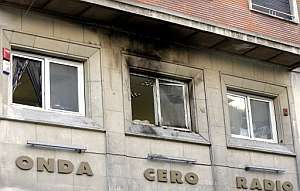 La fachada de la sede de Onda Cero en Pamplona. (Foto: EFE)