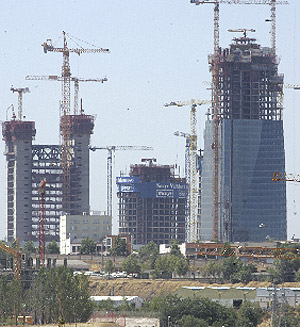 Imagen del nuevo 'skyline' de la capital, donde se ubicar el centro. (Foto: C. Barajas)