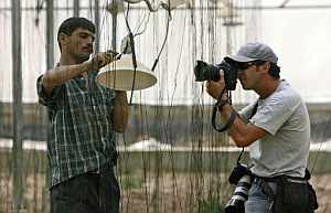 Morenatti trabajando en Gaza. (Foto: AP)