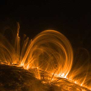 las explosiones solares provocan altsimos niveles de radiacin. (Foto: NASA)