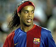 Ronaldinho, en el Bara-Chelsea. (Foto: REUTERS)