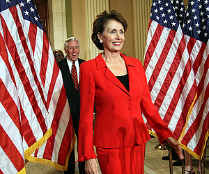 Nancy Pelosi tras ser elegida. (Foto: AFP)