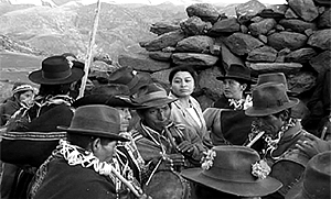 Fotograma de la pelcula boliviana 'Rebelda y esperanzas'.