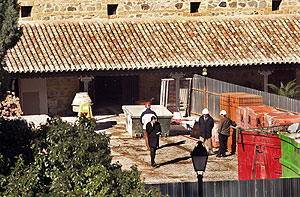 Exterior del Parador Nacional de Turismo de Toledo donde ha habido el derrumbe. (Foto: EFE)