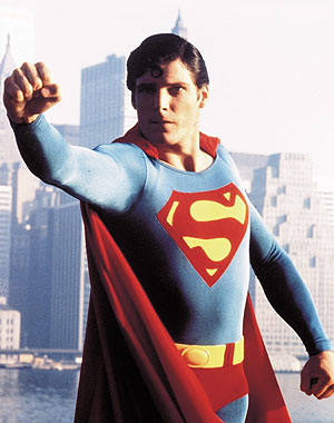 Christopher Reeve como Superman.