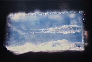Imagen de una de las partculas atrapadas en el aerogel. (Foto: NASA)