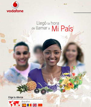 Campaña de Vodafone para 'Mi país'.