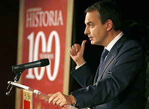 Zapatero durante su discurso. (Foto: Jos Ayma)