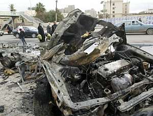 Uno de los coches bomba en Irak. (Foto: EFE)