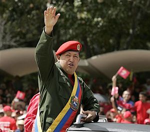 Chvez, en la conmemoracin de su intento de golpe de estado. (Foto: AP)