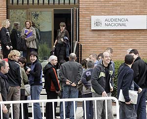 Imagen de archivo de los acusados en el macrojuicio contra ETA, en la Casa de Campo de Madrid. (Foto: Javi Martnez)