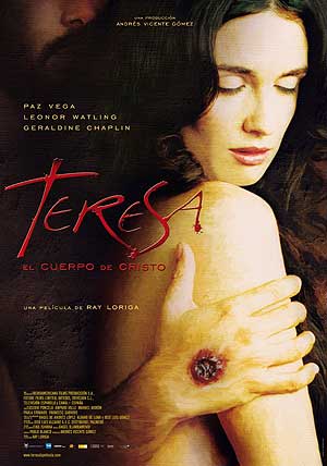 Cartel de la pelcula 'Teresa. El cuerpo de Cristo', protagonizada por Paz Vega.