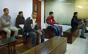 Acusados del 'comando Dixan' , durante el juicio. (EFE)