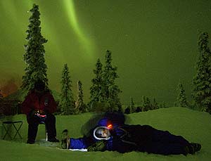 Una aurora boreal vista desde Alaska. (Foto: AFP)