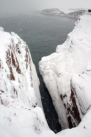 Grietas cada vez ms frecuentes en el hielo, en Canad. (Foto: EFE)
