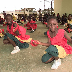Nias de una escuela de Ghana. (Foto: AP).